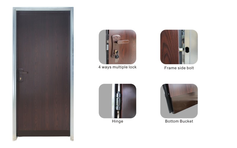 High Quality Residential Bullet Proof Steel Security Door