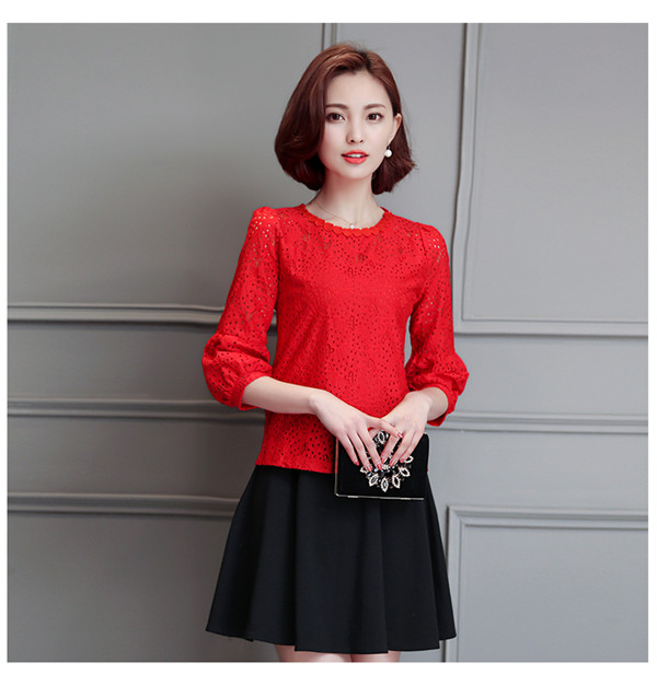 Elegant Summer Fashion Ladies' Lace Blouse