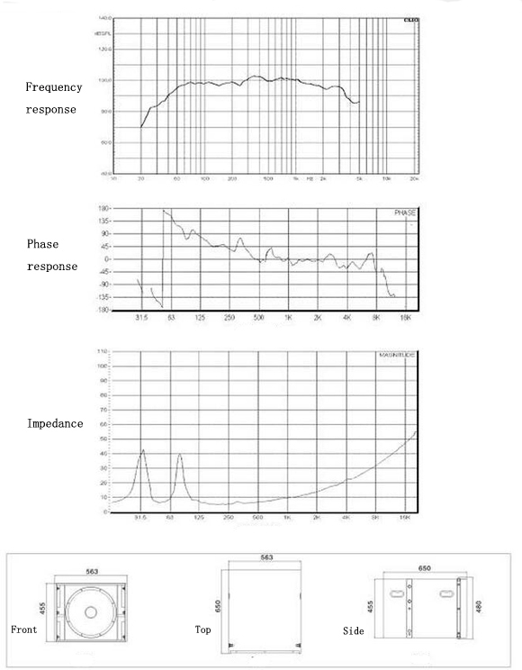 Zsound LA108S 500W DJ Live Show Subsonic Woofer Lf Sub