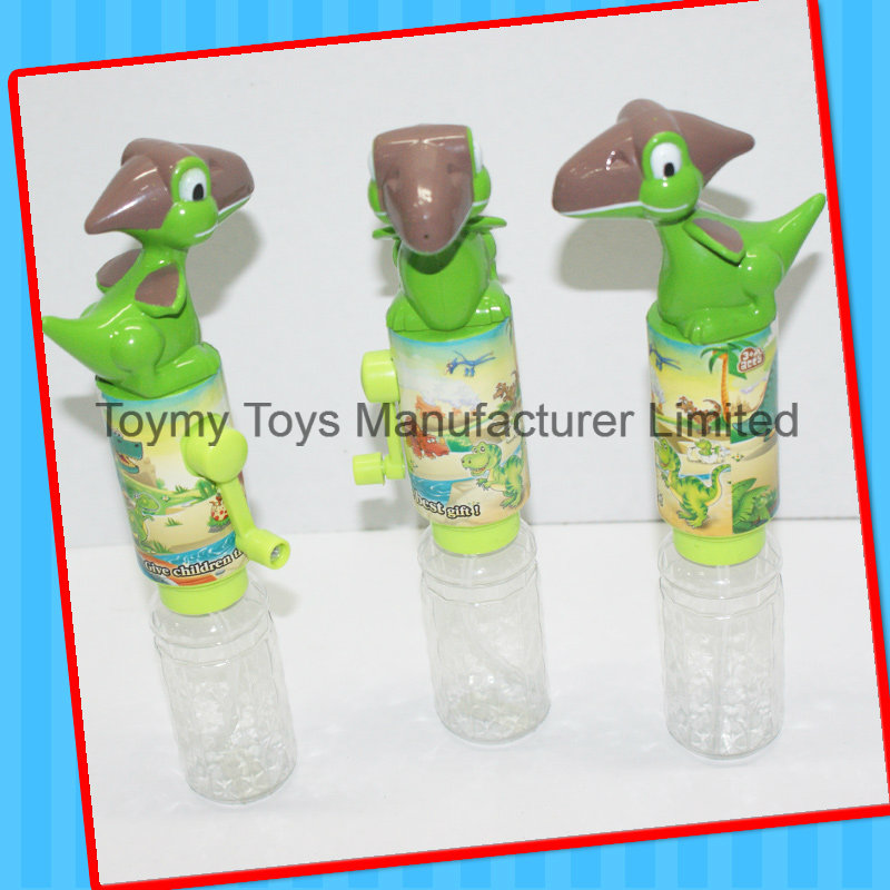 Summer Brand New Mini Hand Crank Dinosaur Water Gun Toy