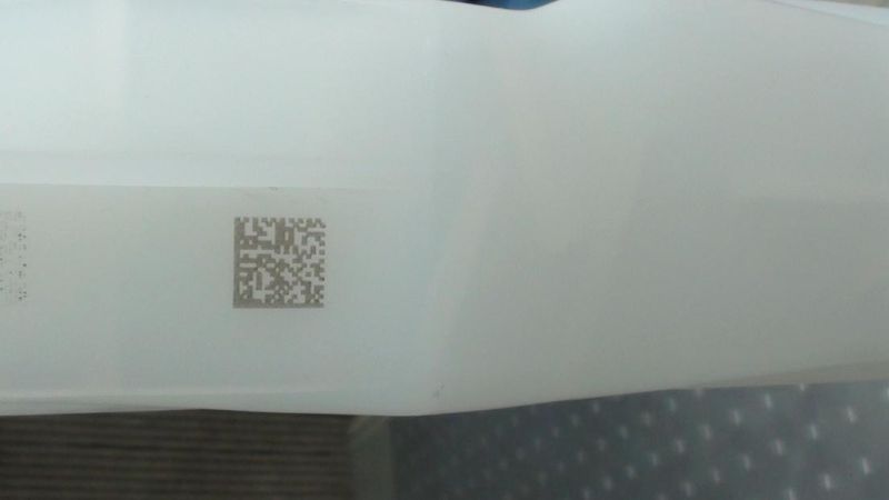 Plastic Laser Printing Machine/Laser Data Matrix Marking on Polypropylene