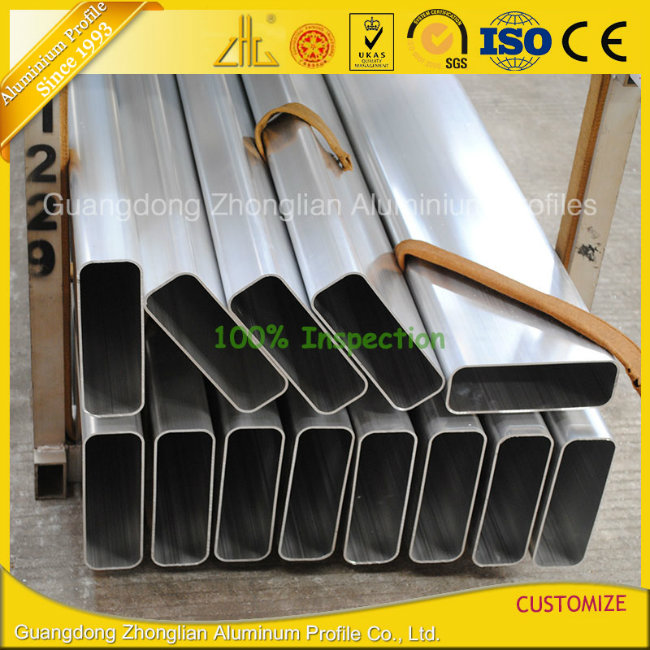 OEM Aluminium Rectangular Aluminium Tube with Aluminium Extrusion Profile