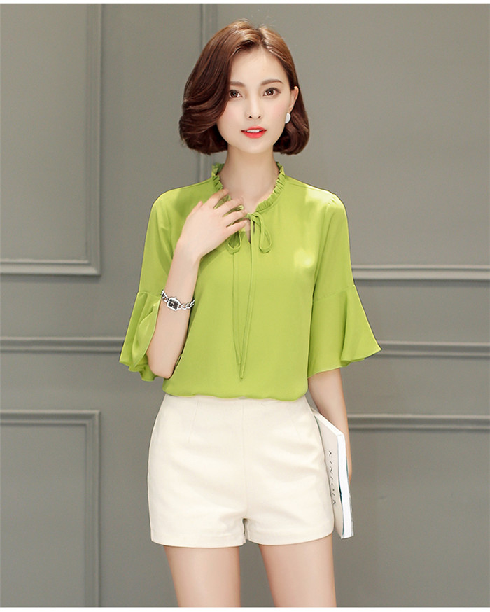 Fashion Chiffon Women Blouse with Special Sleeve