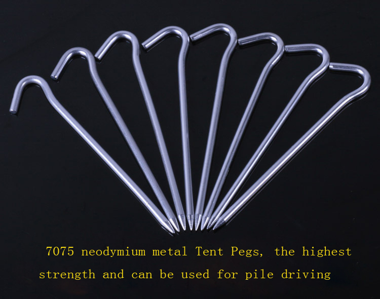 Custom-Made High Strength Outdoor Titanium Tent Peg