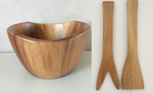 Best Sell Fashion Wood Salad bowl Set