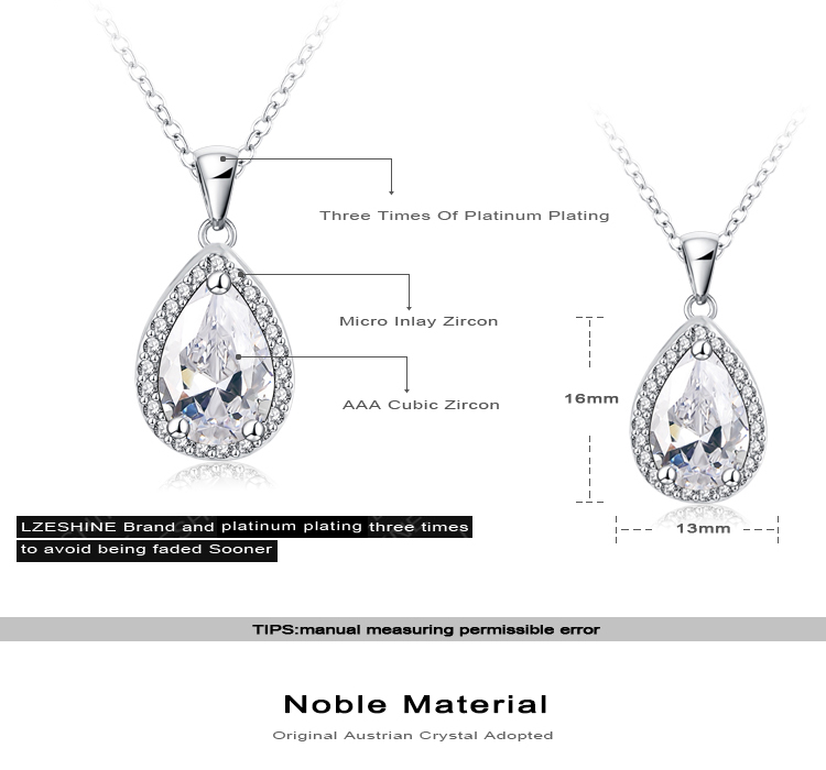 Women Teardrop Crystal Bridal Wedding Jewelry Sets (CST0039)