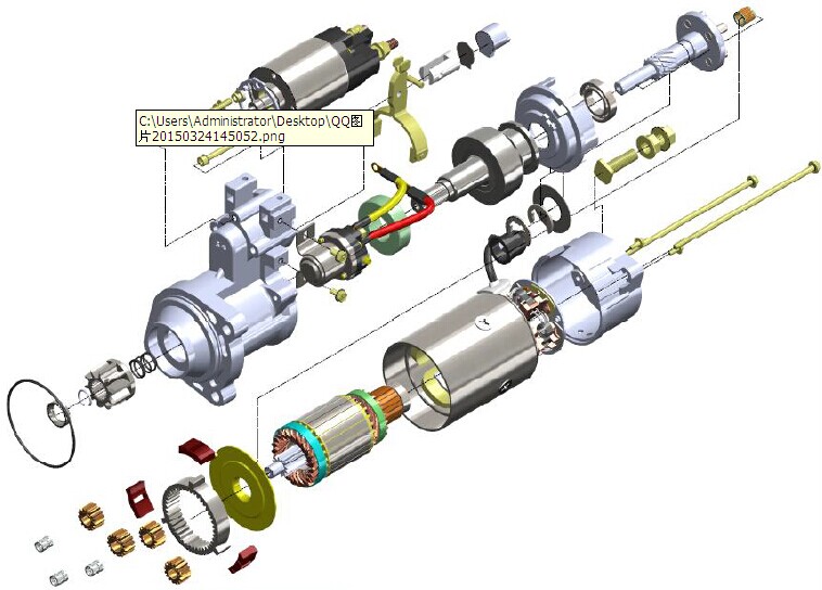 Beinei 492Q,BJ212 NJ136 Diesel Engine Starter (QD135)