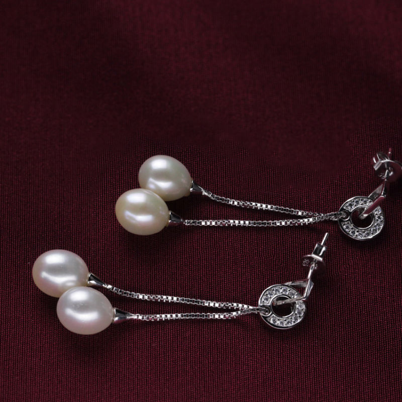 Tear Drop Pearl Earrings Wholesale 7-8mm Fashion New Model Pearl Earring