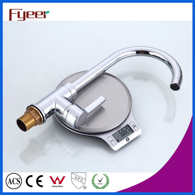 Fyeer Factory Price Cheap Ceramic Valve Brass Kitchen Sink Faucet