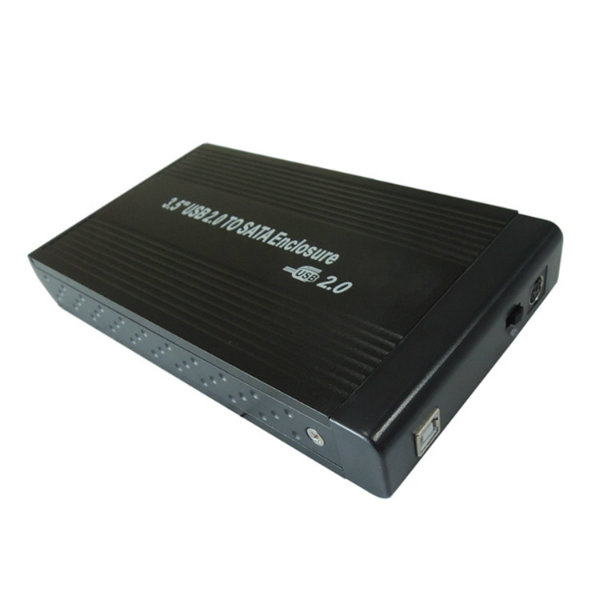 1tb 2tb 3tb USB 2.0 Black Silver Aluminum External Hard Drive HDD Case Enclosure