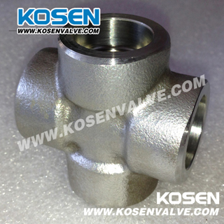 Stainless Steel Socket Weld Cross (3000LB)