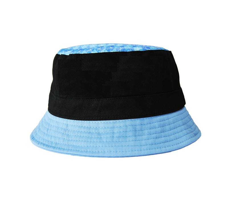 Washed Canvas Cotton Sun Bucket Hat with Customized Design (U0057)