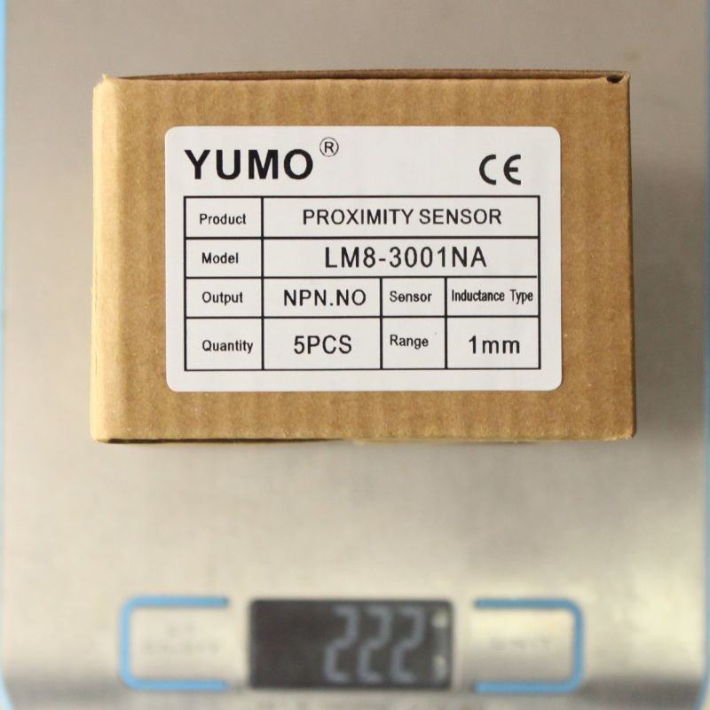 Yumo Lm8-3001na Series M8 Mini Cylinder Inductance Proximity Switch Sensor