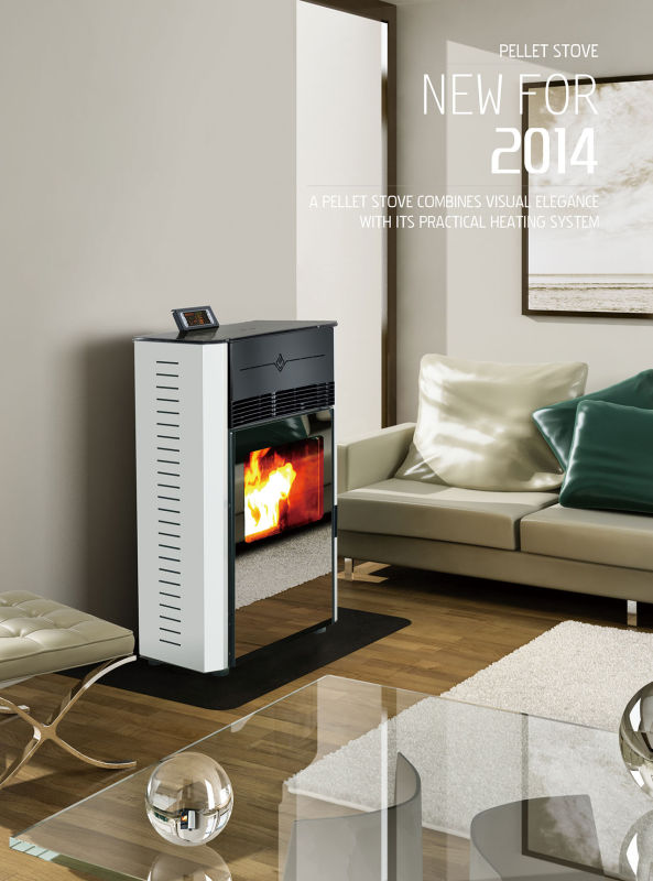 Indoor Wood Burning Stove/Pellet Fireplace with Boiler