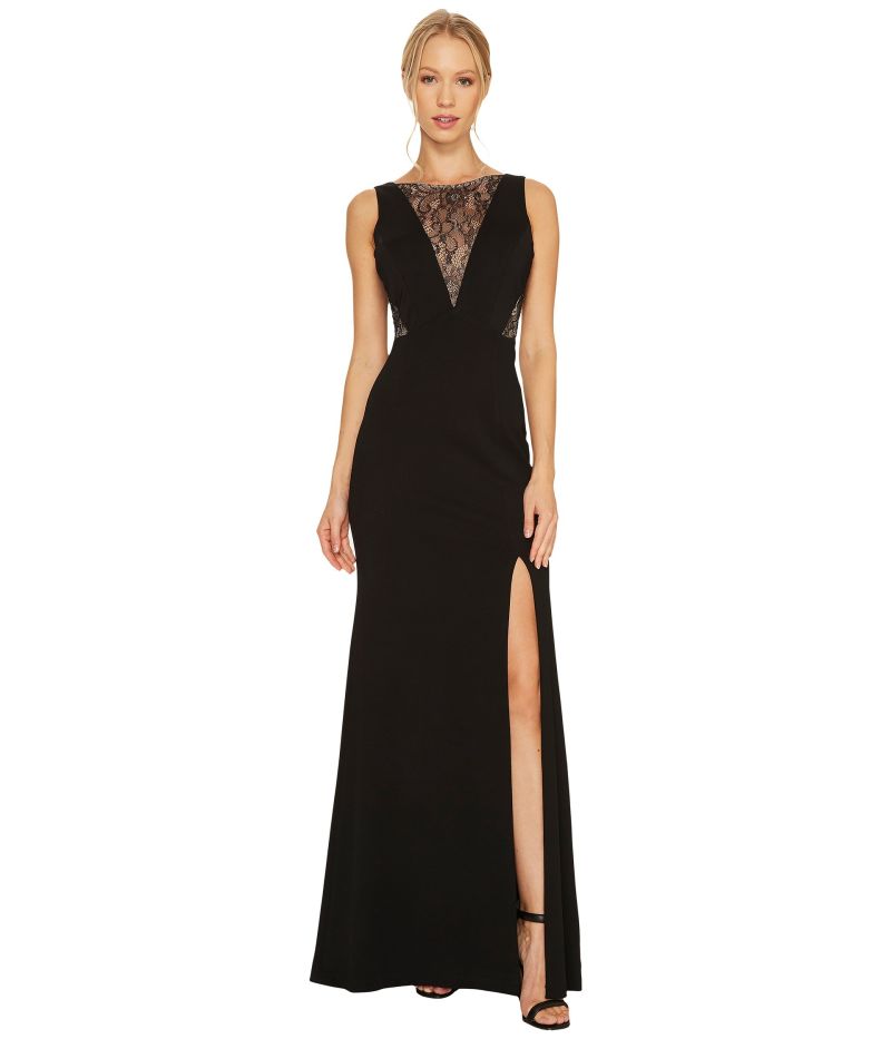 Sleeveless Evening Dress with V-Neck Collar Long Dress