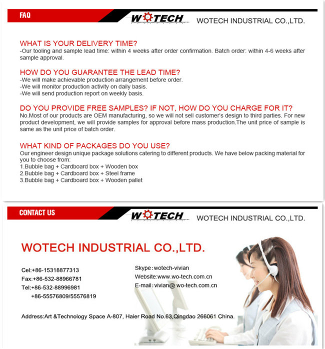ISO9001 Gravity Casting Auto Parts of Wotech China