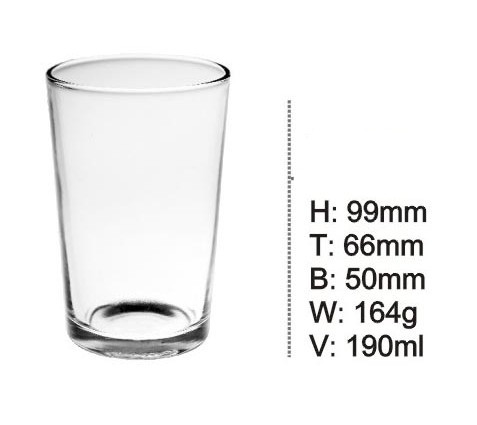 Glass Cup for Tea Good Price Tableware Kb-Hn046