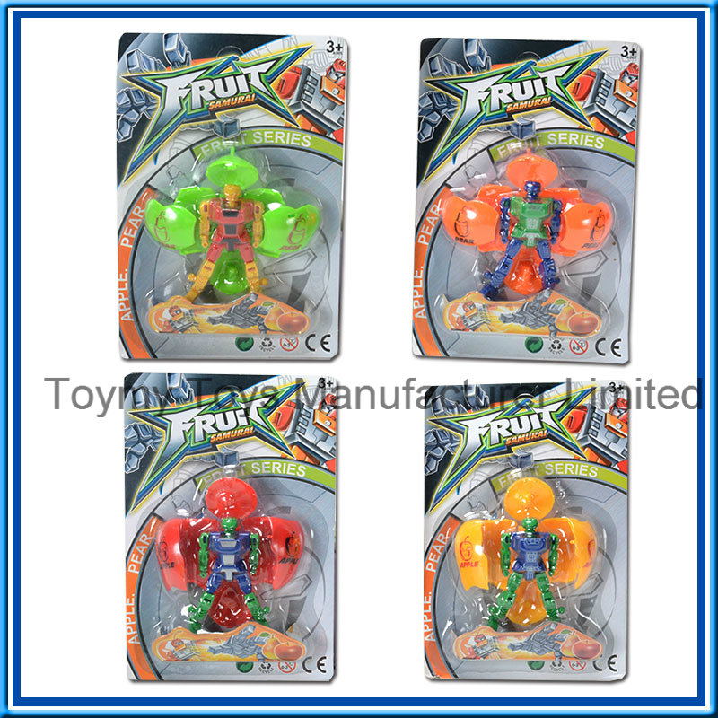 Hot Sale Cartoon Fruit Apple Transformance Robot Toy