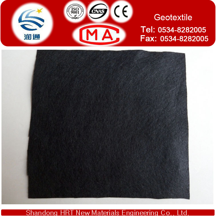 Black Color 1200G/M2 Polypropylene or Polyester Geotextile, Cusomized Color