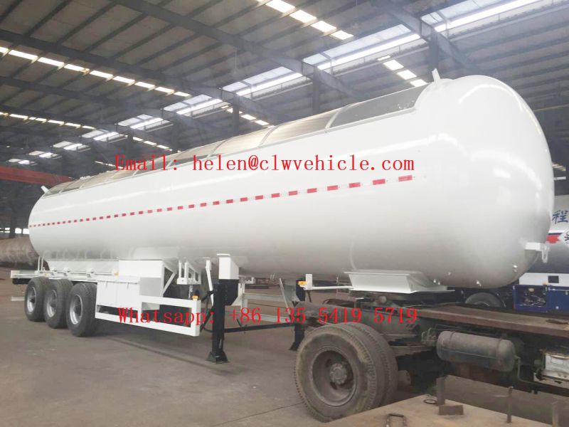 ASME 56000L LPG Gas Trailer 25tons LPG Tank Trailer 20tons LPG Trailer for Tanzania