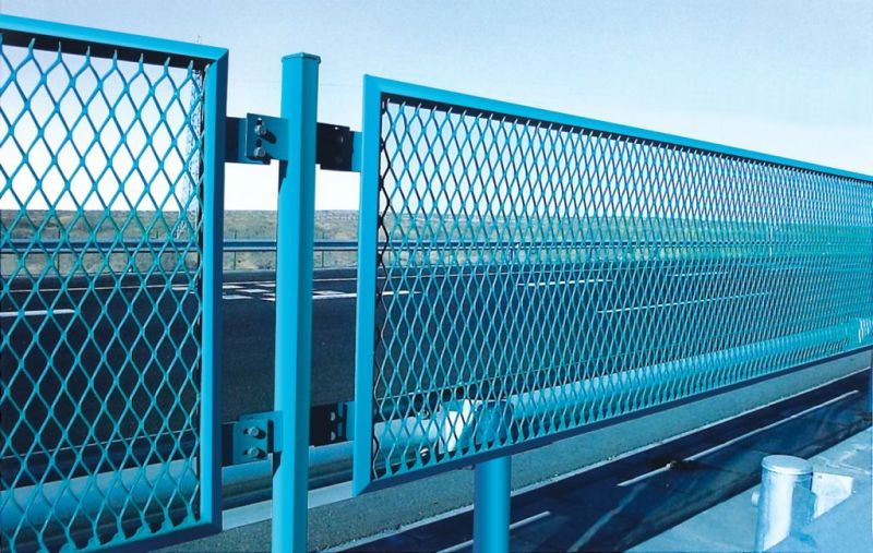 Powder Coated Expanded Metal Steel Sheet Fence Panel