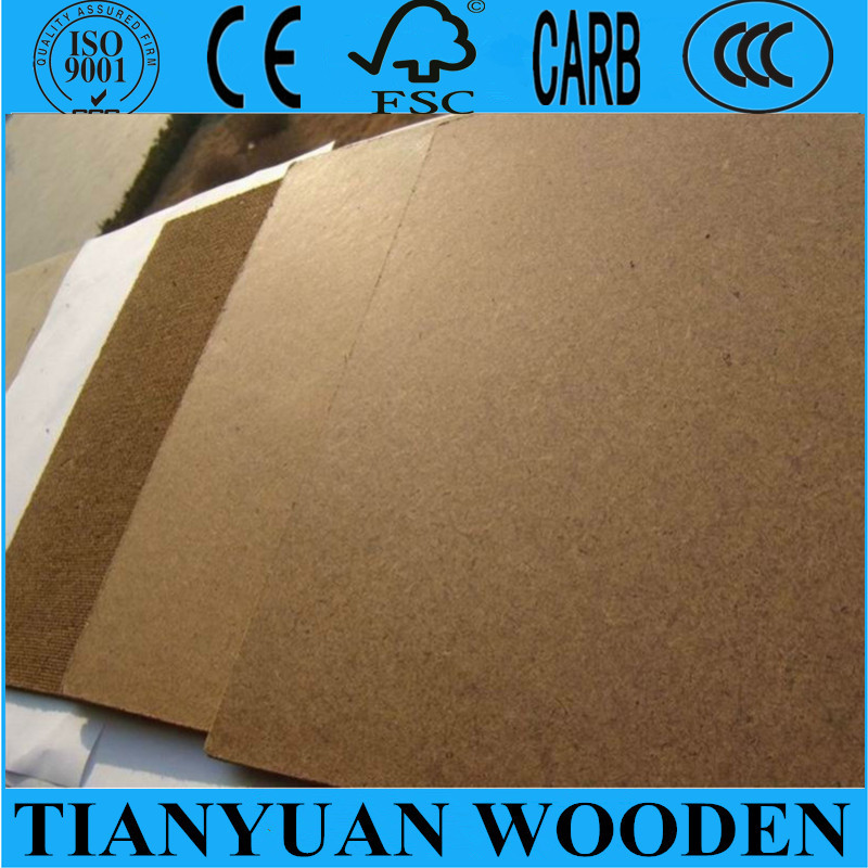 Decorative 2.3mm 2.5mm Hardboard Dark Brown Colour