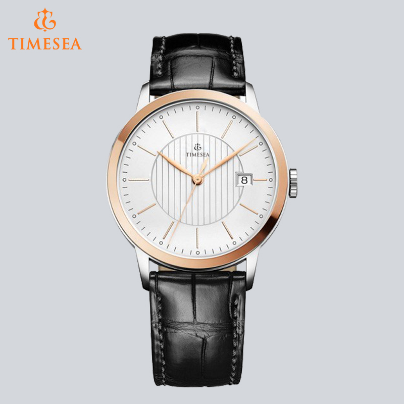 Luxury Brand Men Quartz Watches Genuine Leather Waterproof Casual Wrist Watch for Business 72687