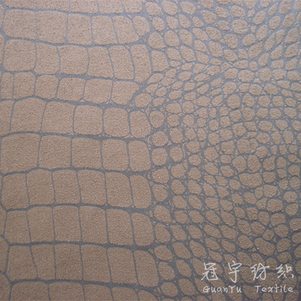 Crocodile Pattern Suede Sofa Fabric