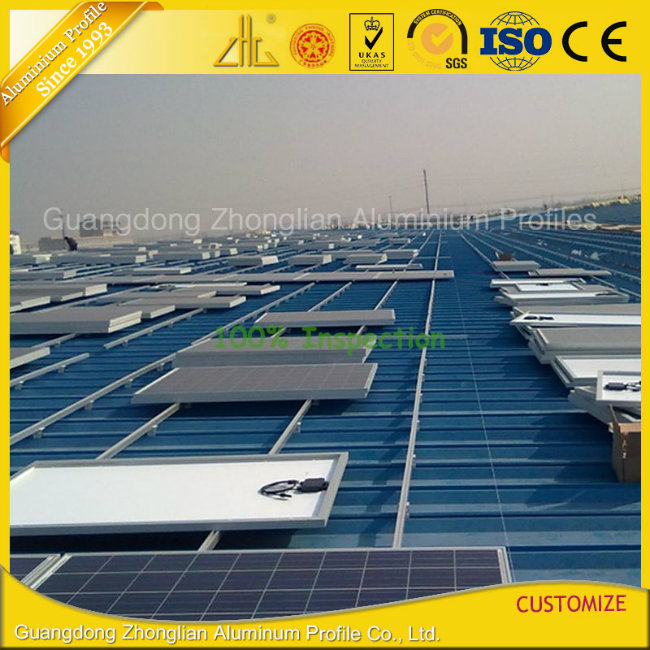 6061 Aluminum Extrusion Solar Panel Frame for Aluminum Solar Rail