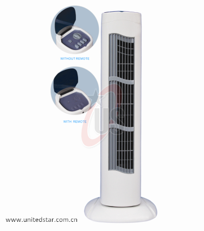 Heating Cooling Tower Fan Rechargeable Tower Fan Tower Fan with Remote