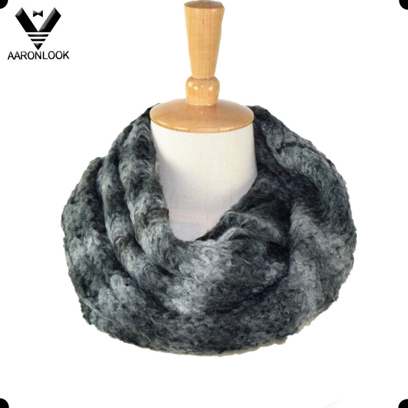 Popular Soft Acrylic Mohair Knitted Colorful Neck Warmer