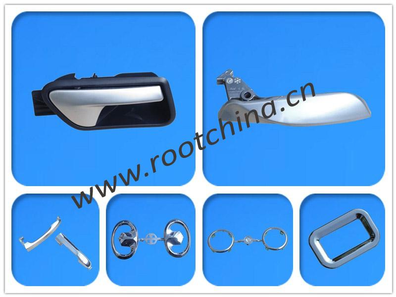 Nylon Plastic Injection Moulding Products with Matte Chrome Plating Finish