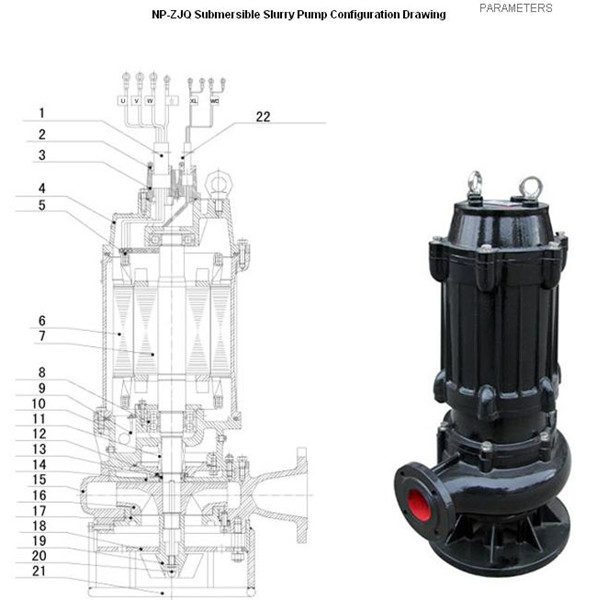 Wq Series Submersible Centrifugal Sewage Water Pump