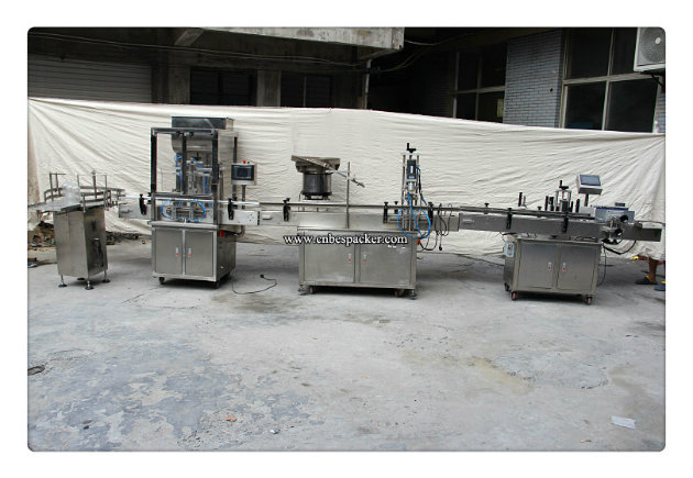 Automatic Filling Labeling and Jar Capping Machine