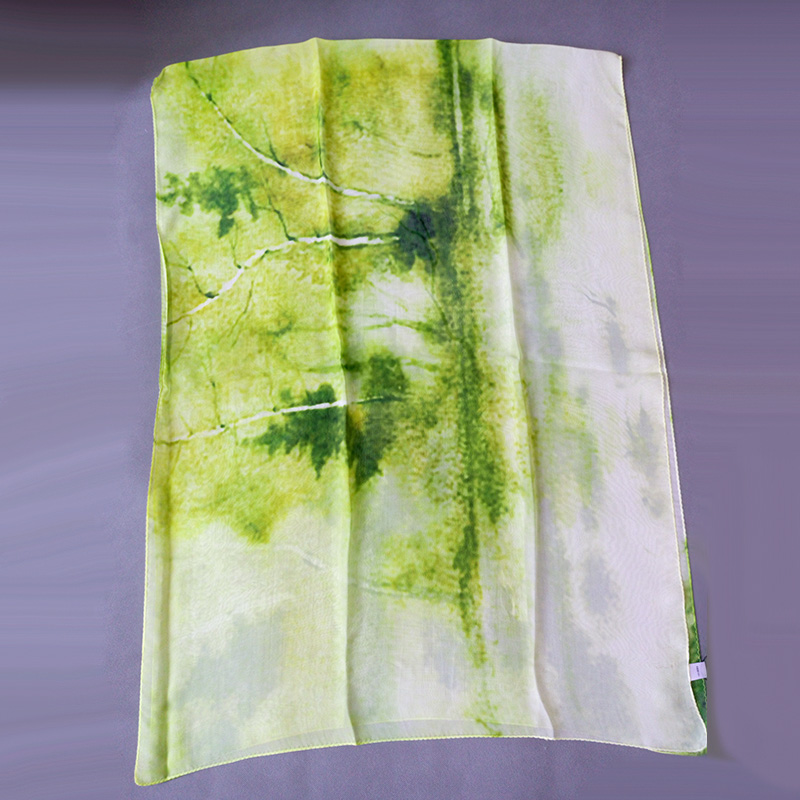 Women Elegant Landscape Printing Design Scarf