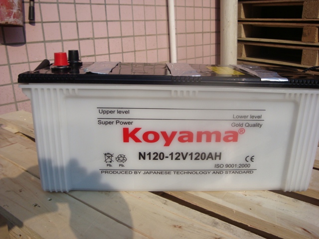 Heavy Duty Truck Battery Vehicle Battery Dry Battery Dry Charged Battery Starting Battery N120-12V120 Ah