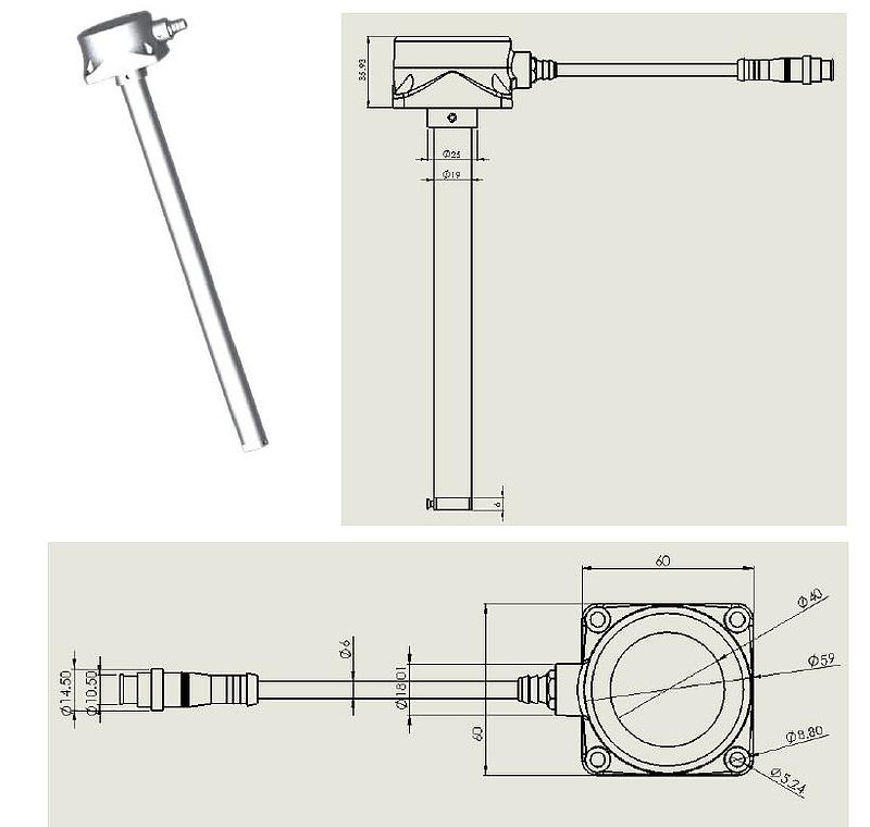 Adjustable Fuel Level Sensor with Digital Output