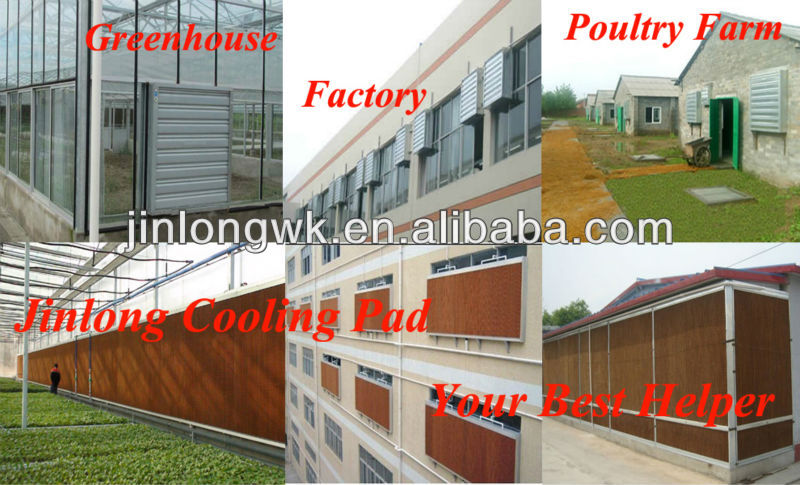 Green Coated Evaporative Cooling Pad