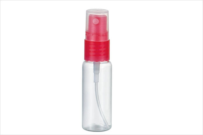 15ml Clear Plastic Pink Spray Bottle with Clear Cap