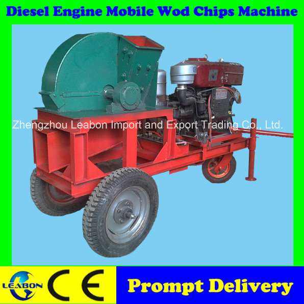 Mobile Diesel Engine Wood Chipper Machine