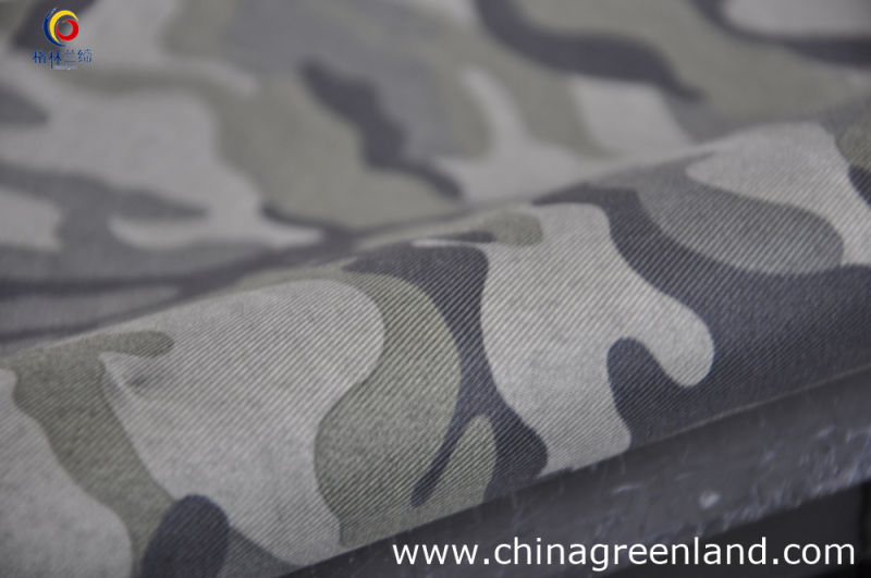 Polyester Camouflage Printed Twill Woven Fabric (GLLYH002)