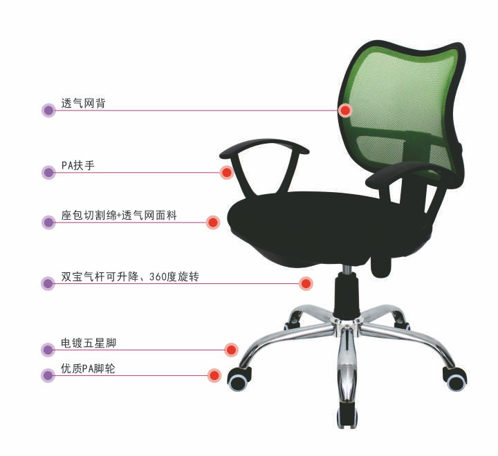 Anti-Static Office Furniture Modern Swivel Office Chair/ Lift Mesh Chair