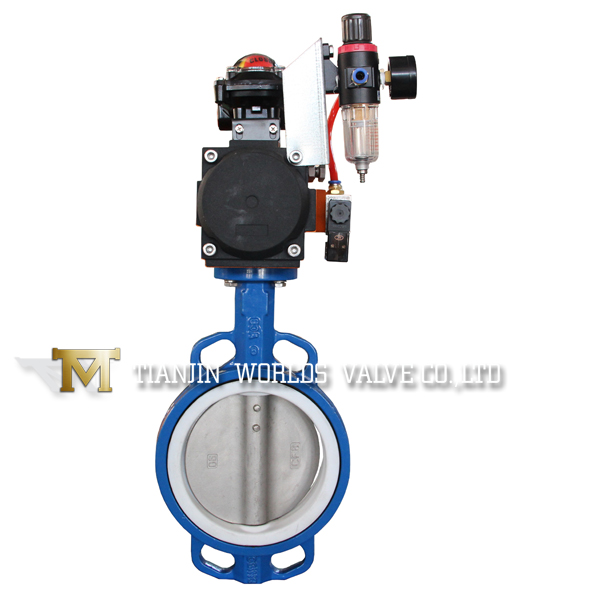 Pneumatic Actuators Control Butterfly Valve