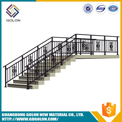 Knock Down Outdoor Iron Aluminium Metal Stair Railing