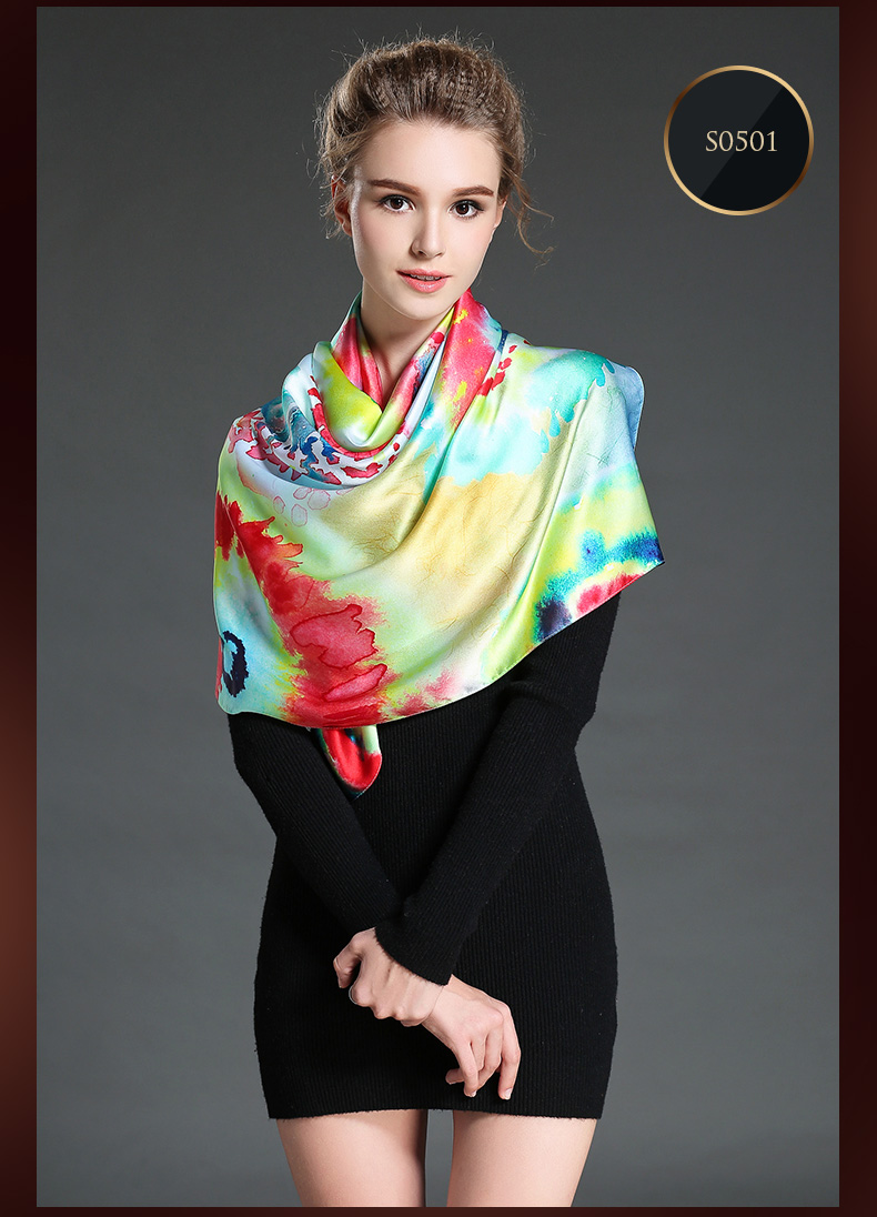 Elegant Digital Printing Women Scarves