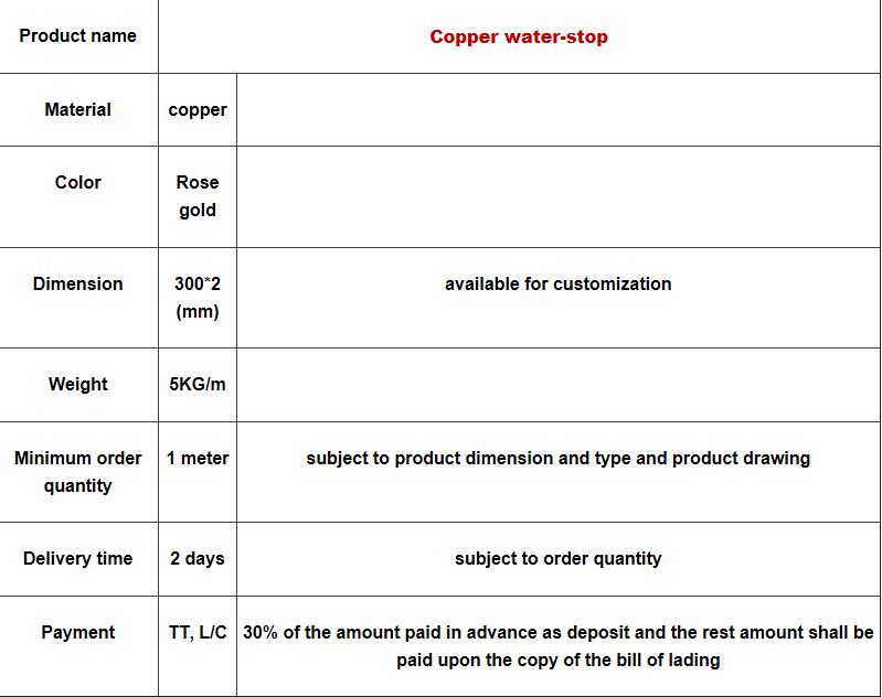 Durable Copper Water Stop with High Performance