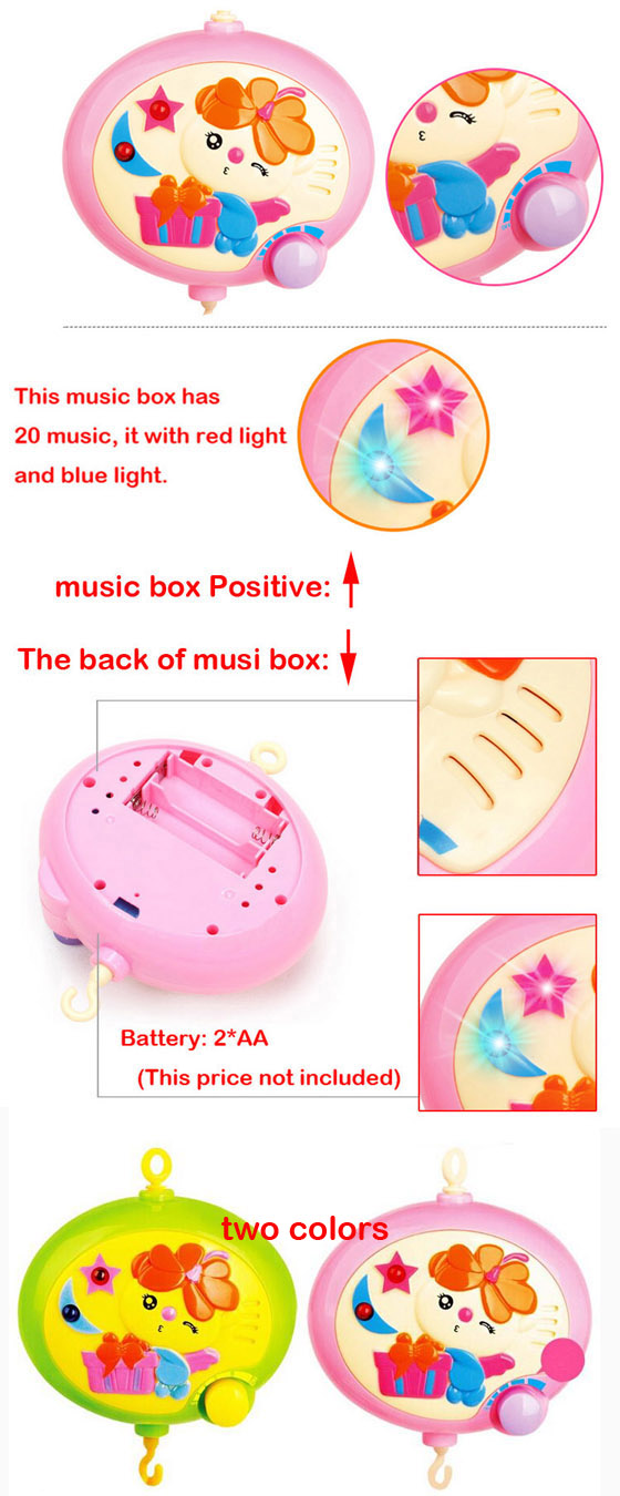 Educational Cartoon Toy 9 in 1 Plush Toy Baby Rattle with Music and Light (10220294)