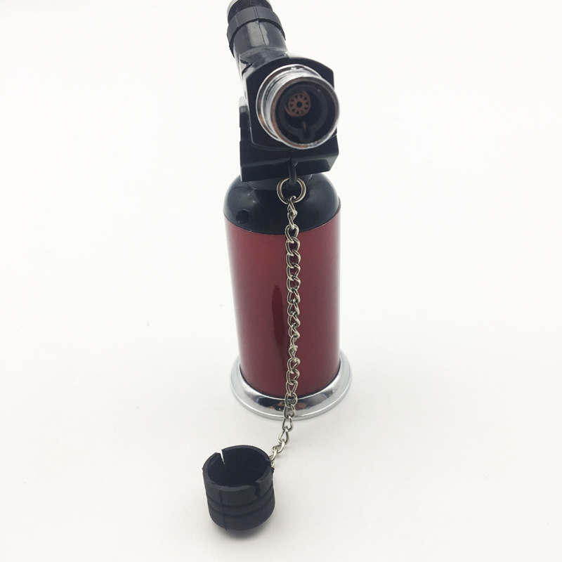 Windproof Jet Flame Refillable Torch Cigar Lighter with Headgear (ES-TL-003)