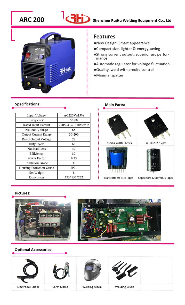 Inverter Arc Welding Machine (ARC200)