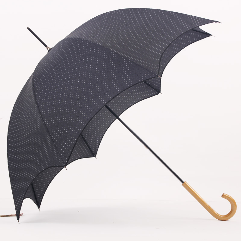 Manual Open Wood Handle Straight Umbrella (BD-38)